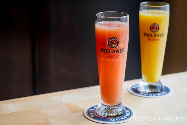 Ресторан «Paulaner Nevsky Prospekt», Санкт-Петербург: Свежевыжатые соки