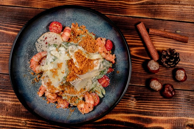 Ресторан «The River Restaurant», Санкт-Петербург: Цезарь с креветками